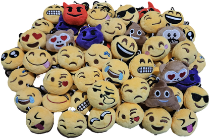 Emoji Plush Clip On Keychain